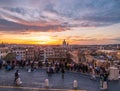 Magical sunset in Rome Royalty Free Stock Photo